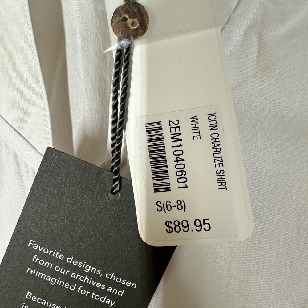 Soft Surroundings Icon Charlize Shirt Womens Size S Old Money Timeless Classic - Picture 6 of 8
